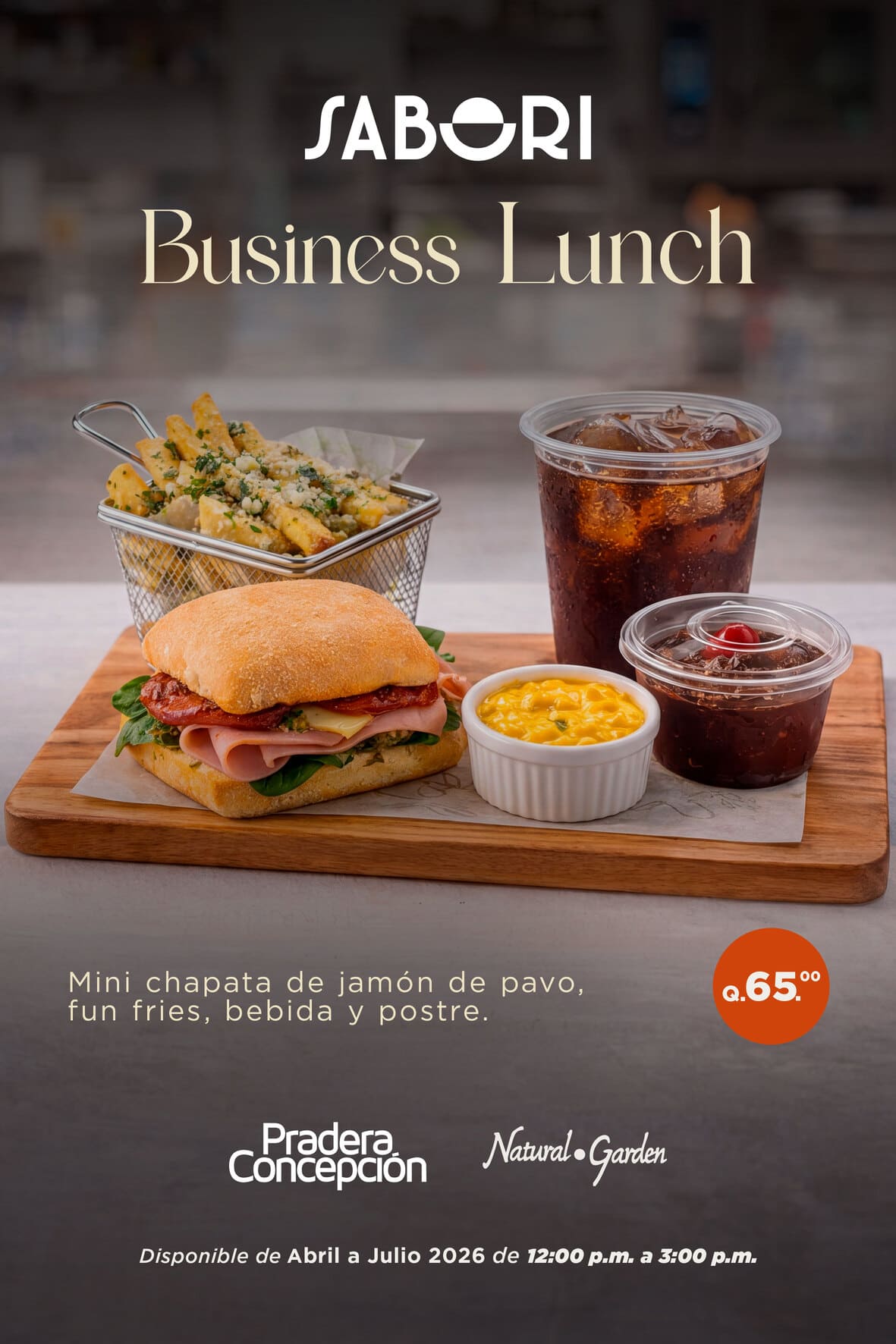 Business Lunch Natural Garden