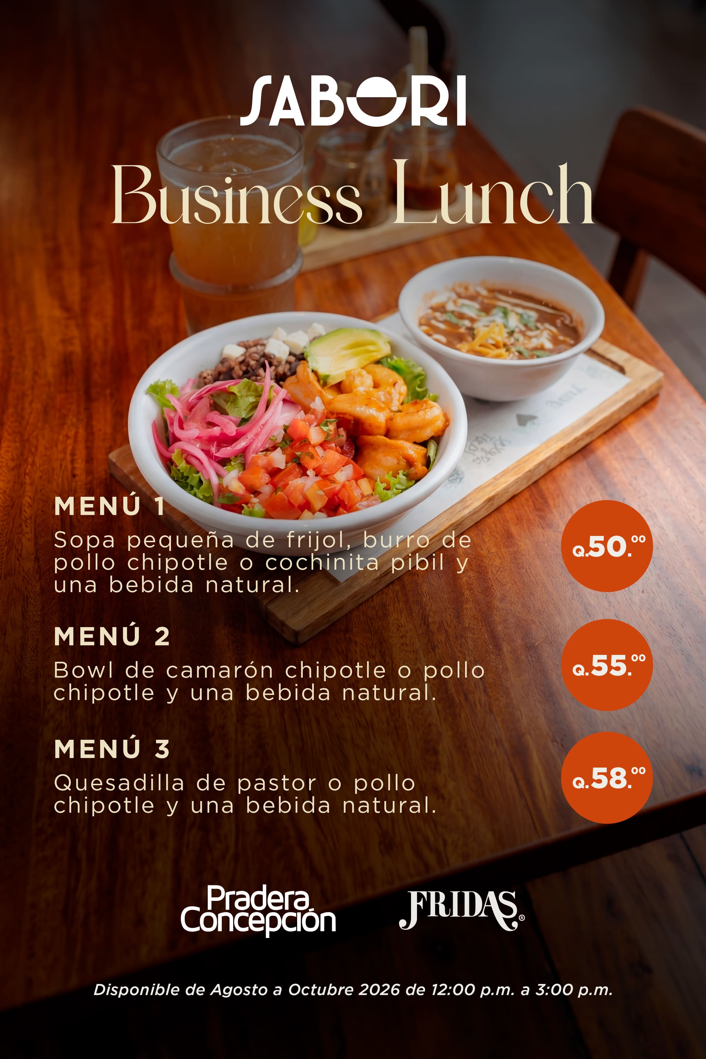 Menú Socios Fridas